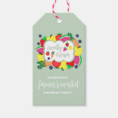 局所的に成長したファーマーズマーケット誕生日 ギフトタグ (正面)