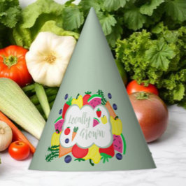 局所的に成長したファーマーズマーケット誕生日 パーティーハット