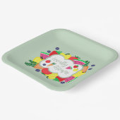 局所的に成長したファーマーズマーケット誕生日 ペーパープレート (傾斜あり)