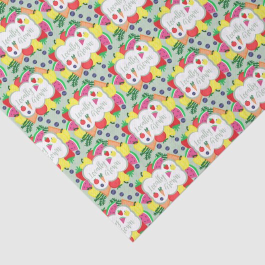 局所的に成長したファーマーズマーケット誕生日 薄葉紙 (詳細)