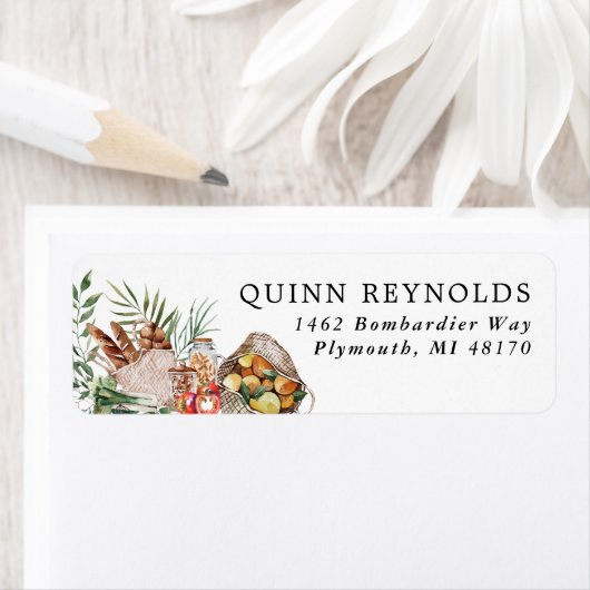 局所的に成長したファーマーズマーケット |差出人住所 ラベル (インサイチュ)