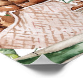 局所的に成長したファーマーズマーケット |赤ちゃんシャワー ポスター (角)