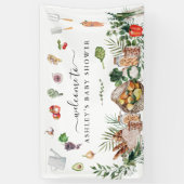 局所的に成長したファーマーズマーケット |赤ちゃんシャワー 横断幕 (縦)