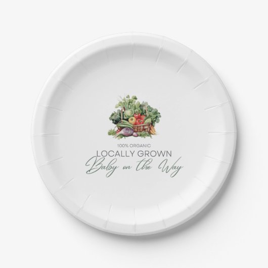 局所的に成長したベビー ペーパープレート (正面)