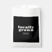 局所的に成長したベビー |黒モダン100オーガニック% フェイバーバッグ (正面)