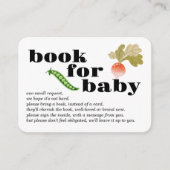 局所的に栽培された |ベビー挿入用ブック |野菜 エンクロージャーカード (正面)