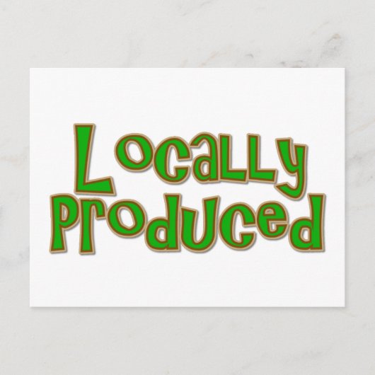 局所的に生産された ポストカード (正面)