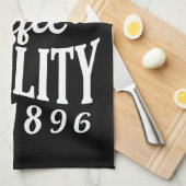 局所的に醸造された |高品質コーヒー キッチンタオル (四つ折り)