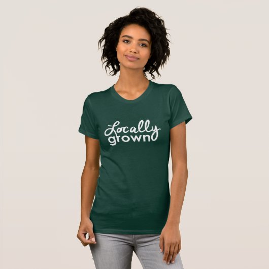 局部的に育てられる Tシャツ (正面フル)