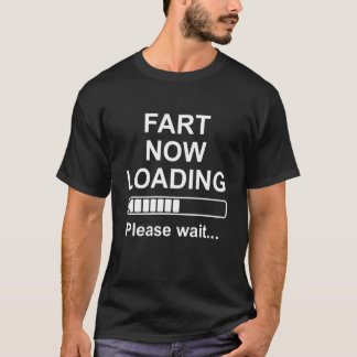 屁が出るまでしばらくお待ちください 面白い おならの冗談 Tシャツ