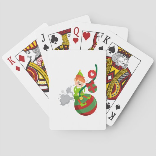 屁のクリスマスのおもしろいなギフト トランプ (裏面)