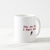 屁の塵のマグ コーヒーマグカップ (正面右)