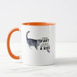 屁をこいたんじゃないよ、キスだよ - おもしろマグカップ マグカップ