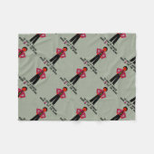 屁をすることは人間です フリースブランケット (正面(横))