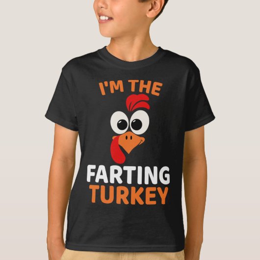 屁をする七面鳥です Tシャツ (正面)
