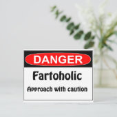屁をする危険Fartoholic ポストカード (スタンド正面)