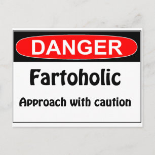 屁をする危険Fartoholic ポストカード