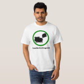 屁をする牛Tシャツを救って下さい Tシャツ (正面フル)