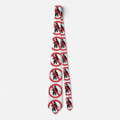 屁をする⚠のおもしろいなタイの洗面所の印の⚠無し ネクタイ (正面)