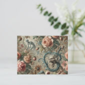 居住可能ドゥーム – ゴシックビクトリアンフローラデザイン シーズンポストカード (スタンド正面)