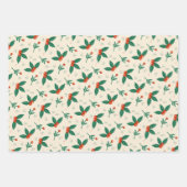 居心地のお洒落良いギフトラッピング紙-デザインセット1 ラッピングペーパーシート (正面3)