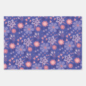 居心地のお洒落良いギフトラッピング紙-デザインセット1 ラッピングペーパーシート (正面)