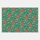 居心地のお洒落良いギフトラッピング紙-デザインセット3 ラッピングペーパーシート (正面3)