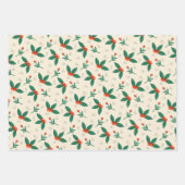 居心地のお洒落良いギフトラッピング紙-デザインセット3 ラッピングペーパーシート (正面2)