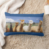 居心地のよいアルパカのLumbarの枕 ランバークッション (ブランケット)