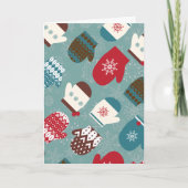 居心地のよいクリスマスのミトン シーズンカード (正面)