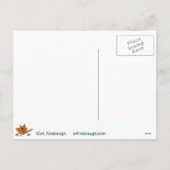 居心地のよいクリスマスのリス シーズンポストカード (裏面)