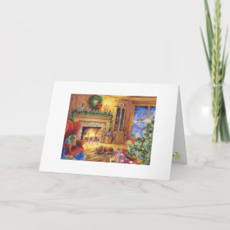 居心地のよいクリスマスまたは休日カード シーズンカード