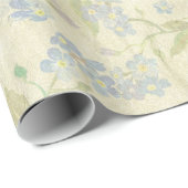 居心地のよいヴィンテージの花の織物は私をない忘れます ラッピングペーパー (ロールコーナー)