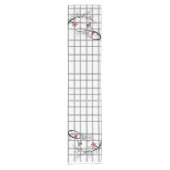 居心地のよい国のコテージの冬の鳥のテーブルのランナー ショートテーブルランナー (正面)