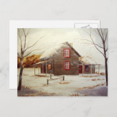居心地のよい小屋の郵便はがき ポストカード (正面/裏面)