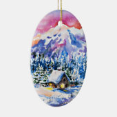 居心地のよい小屋 セラミックオーナメント (右)