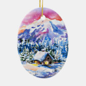 居心地のよい小屋 セラミックオーナメント (裏面)