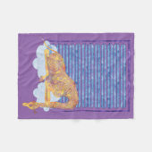 居心地のよい睡眠のキリンのベビーのキルト フリースブランケット (正面(横))