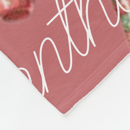 居心地のパーソナライズされた良いクリスマスパターン フリースブランケット (角)