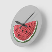 居心地のミニマルいい祖母ビベクロチェットスイカフルーツ ラウンド壁時計 (傾斜)