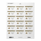 居心地の自然良い色クリスマスのキャンドルとホリー ラベル (フルシート)