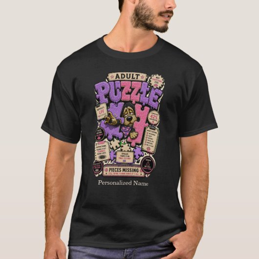 居心地の良いおもしろい内向的な犬のTシャツ Tシャツ (正面)