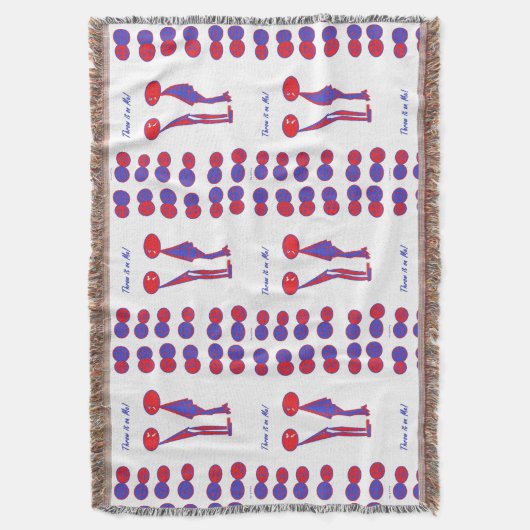 居心地の良いおもしろい抽象芸術 スローブランケット (正面縦)