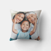 居心地の良いお洒落レトロクリスマストラックファミリーフォト クッション (裏面)