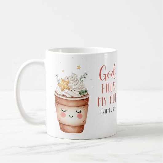 居心地の良いかわいいクリスマスコーヒーマグ コーヒーマグカップ (左)