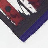 居心地の良いアメリカ国旗の毛布 – ソフトスロー フリースブランケット (角)