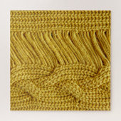 居心地の良いイエローセーター:テクスチャ付き背景 ジグソーパズル (横)