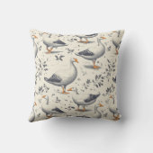 居心地の良いインスパイア宇宙の居心地の良い農園のガチョウ クッション (裏面)