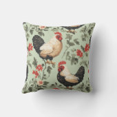 居心地の良いインスパイア宇宙の居心地の良い農場チキンパターン クッション (裏面)