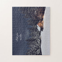 居心地の良いウッドキャビンの森 ジグソーパズル